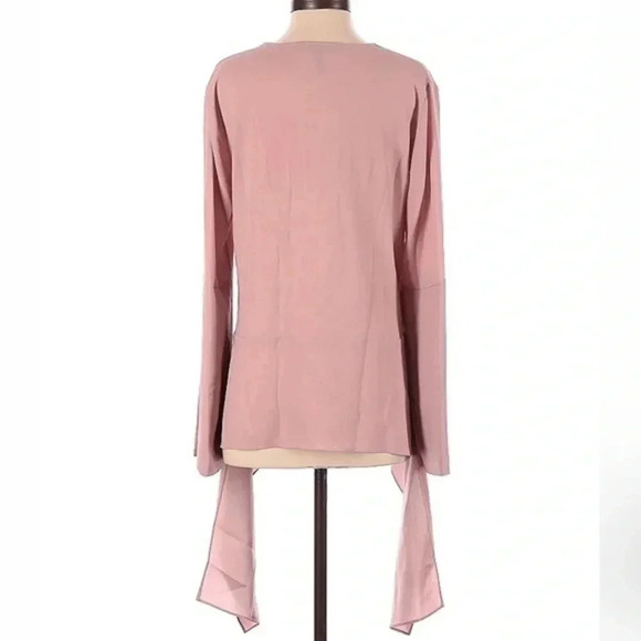 BCBGMAXAZRIA | Mireya Pink Long Sleeve Boho Vintage Vibes Blouse Size XS - Picture 2 of 2